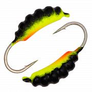 Фото опарыш размер 8 (3) мм, вес 0,5 гр, черный+красно-желтый  /10 шт/