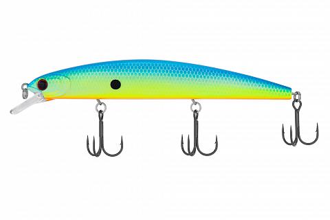 Фото воблер kyoda vision minnow-130sp, длина 130 мм, вес 21  гр, цвет p1858 заглубление 0 - 2 м.