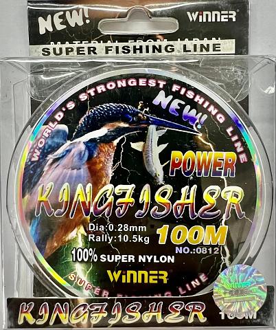 Фото power kingfisher  winner d-0,35 мм, l-100 м, цвет серый (10 шт)