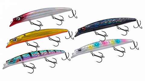 Фото воблер kyoda quick minnow-140f, длина 140 мм, вес 19  гр, цвет p2305, заглубление 0,1-0,6 м