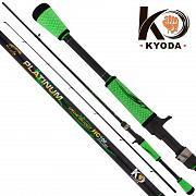 Фото спиннинг kyoda "platinum" кастинговый, длина 2,35 м, тест 10-30 гр, carbon, штекер