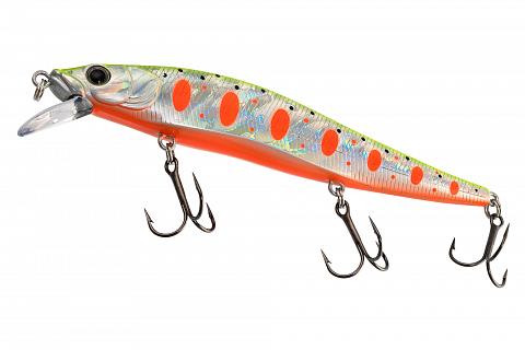 Фото воблер kyoda pre-stun minnow-110f, длина 11,0 см, вес 13,0 гр, цвет p1572, заглубление 0-1,0 м
