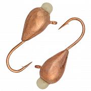 Фото капля с ушком d 3,0 мм, вес 0,44 гр, медь с фосфорной каплей /10 шт/