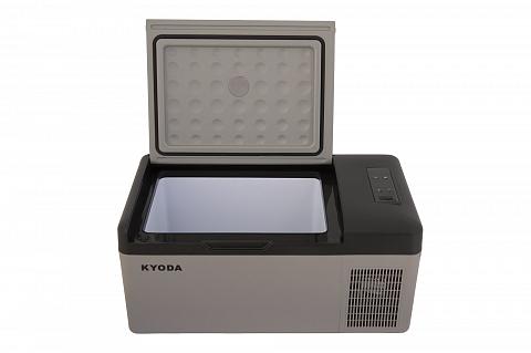 Фото автохолодильник kyoda cp15, однокамерный, объем 15 л, вес 8,6 кг