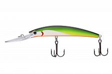 Фото воблер kyoda pelipper minnow-110f, длина 110 мм, вес 16,5  гр, цвет p1243 заглубление 0- 3 м.