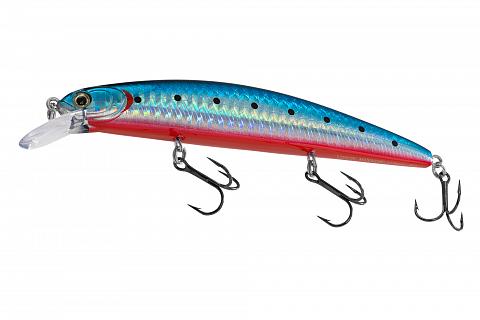 Фото воблер kyoda vision minnow-113sp, длина 113 мм, вес 16  гр, цвет p695 заглубление 0 - 2 м.